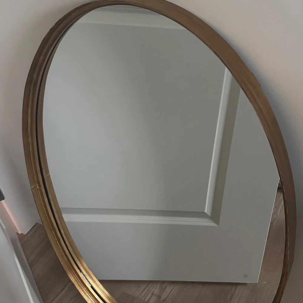 Gold antique mirror